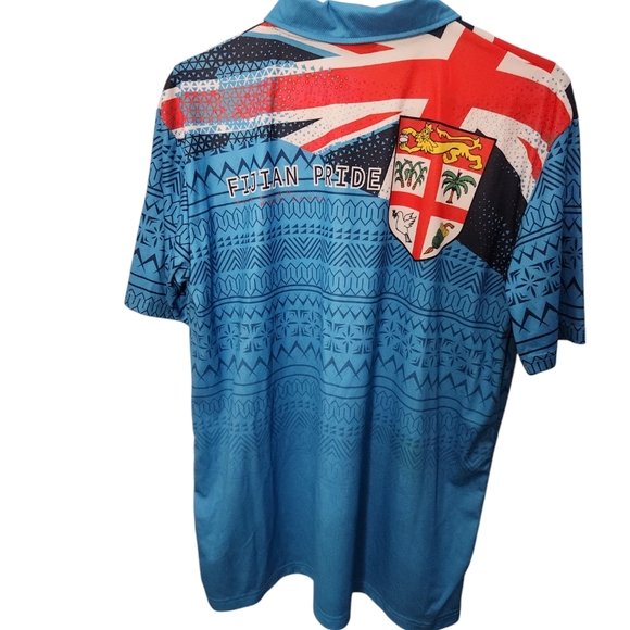 Men's Fijian Pride Short Sleeve Shirt  Size Medium - Picture 2 of 5